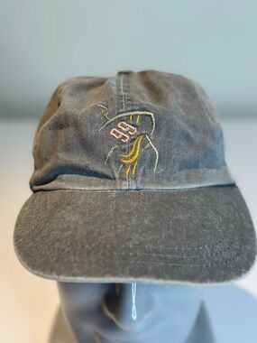 Washed Gray Embroidered Baseball Cap - Women's Casual Hat